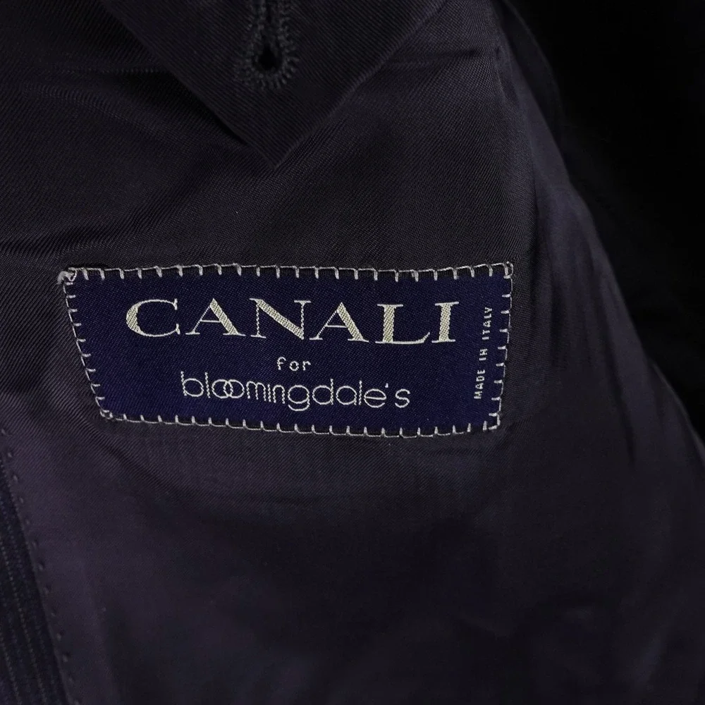 Canali Mens Pinstripe Wool‎ Suit Jacket Blazer 52EU 42US Made in Italy Office